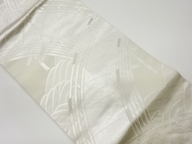 JAPANESE KIMONO / VINTAGE NAGOYA OBI / WOVEN BRIDGE & WAVE